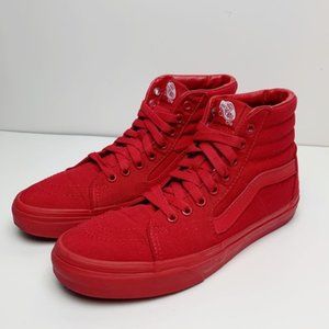 Vans Canvas Sk8 Hi | Red 6Y/M 7.5W